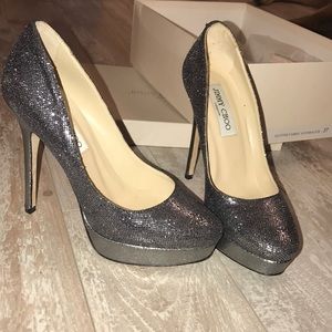 Glitter Jimmy Choo Platform heels size 37